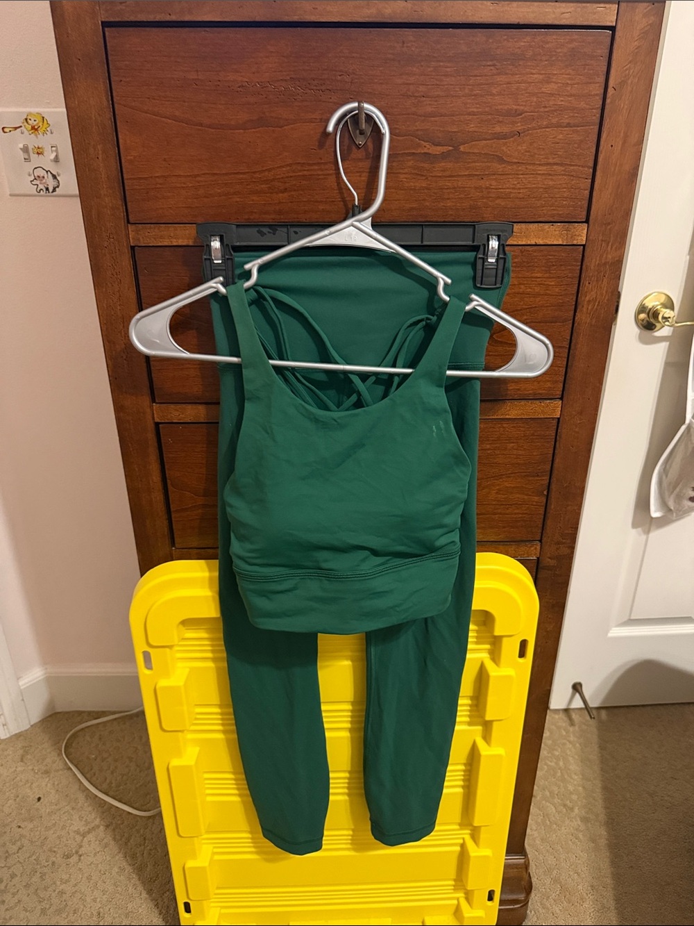 Lululemon green sports bra and align leggings